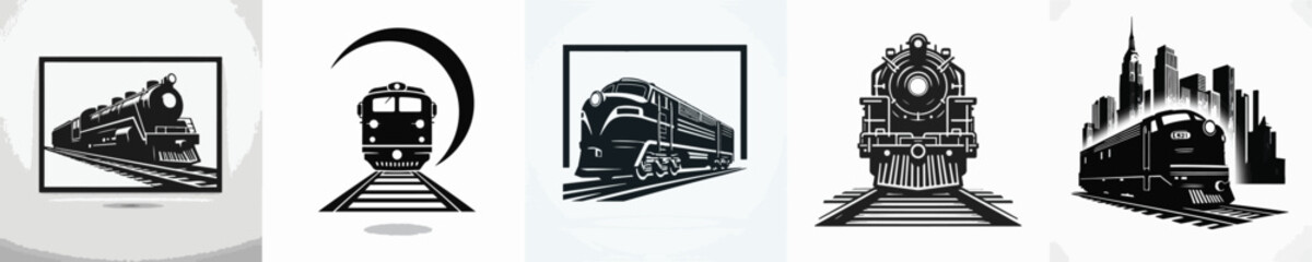 Vector silhouette of train © FirdianKrisna