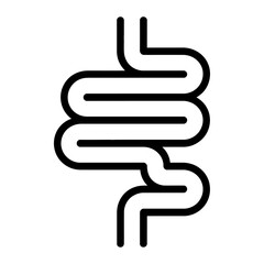 Obraz premium Vector of intestines showing a digestive system