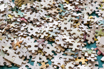 Colorful jigsaw puzzle