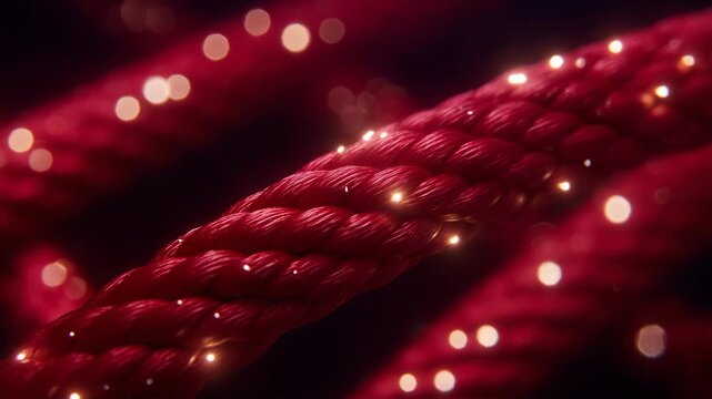 163Close-up of resistance band texture, home workout theme