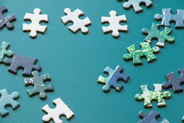 Obraz premium Colorful jigsaw puzzle