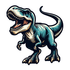 T-rex vector and illustration. © Spacecat