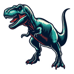 T-rex vector and illustration. © Spacecat