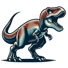 T-rex vector and illustration. © Spacecat