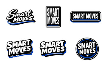 Fototapeta premium Smart moves take control with confidence. motivational typography sticker design