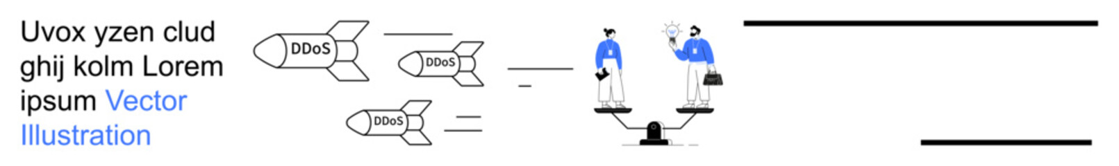 Obraz premium Business strategy, decision-making, equality, teamwork, negotiation, balance. Two figures on scales discussing scenarios. Business strategy and decision-making concept