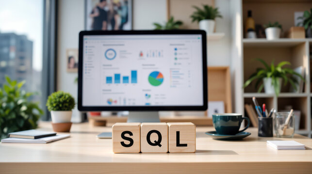 SQL database management and structured query language application for data analysis, help developer to organize complex information and build backend reports for business growth and insight