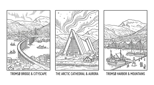 Troms&oslash; Norway Landmarks