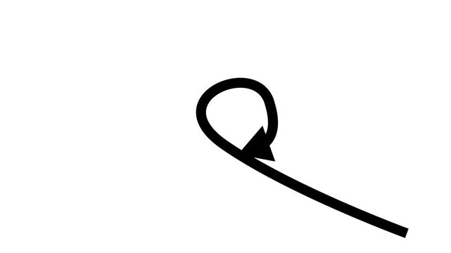 Arrow love icon sing Particle Background.