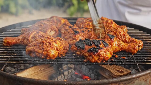 Spicy Grilled BBQ Chicken Thighs | Juicy Charred Marinade Recipe