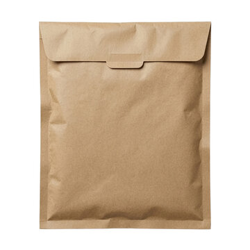 Blank kraft paper padded mailer envelope