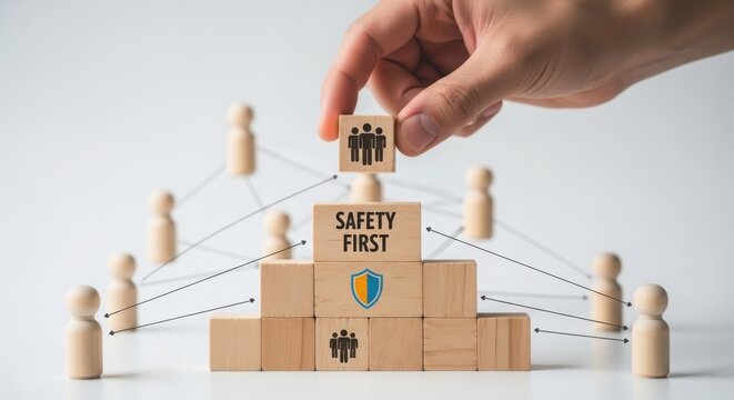 Prioritizing safety first in workplace or organizational hierarchy structure