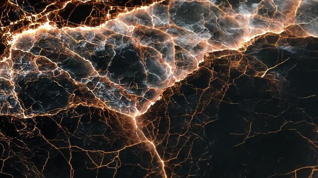 Abstract Lightning Strikes on Dark Background Creating Unique Patterns
