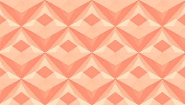 Geometric coral pattern with repeating diamond-like shapes and subtle gradients creating a textured effect