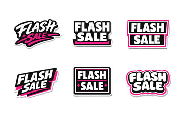 Fototapeta premium Flash sale bold typography sticker design