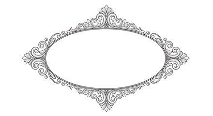 Obraz premium Elegant ornamental frame