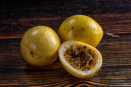 Sweet juicy tropical yellow Grinadilla
