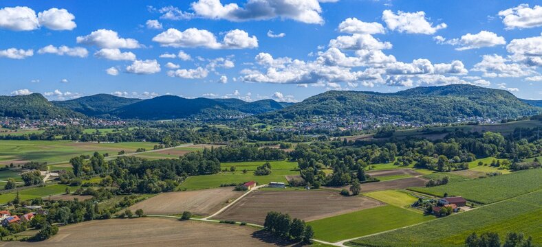 Das Tal der Pegnitz in Mittelfranken rund um Hersbruck links der Pegnitz von oben