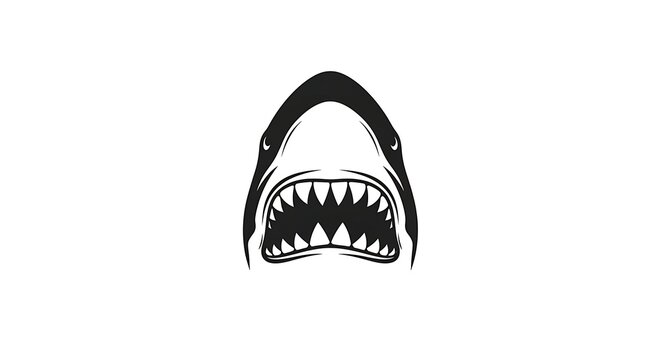 Shark head silhouette