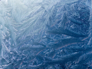frost on a windscreen, windshield