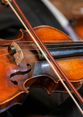 Traditional Violin  Player Performing Classical Music