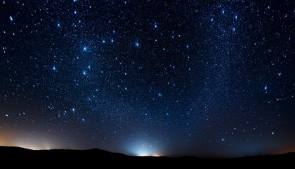 Fototapeta premium Field Of Stars In The Space Night Surrounded By The Empty Dark Center Background Of Universe The Sky Is Cloudless At Black Backdrop