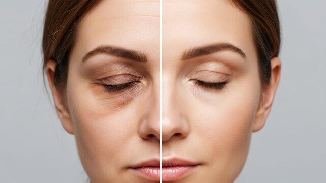 Comparison of unhealthy lifestyle choices and healthy well being, face transformation, substance dependence impact, vibrant glowing skin, wellness decisions