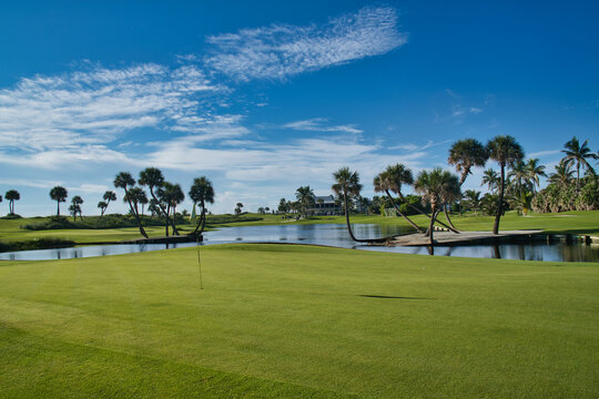 Palm Beach Par 3 Golf Course am Atlantik, exklusiver K&uuml;sten-Golfplatz in Florida