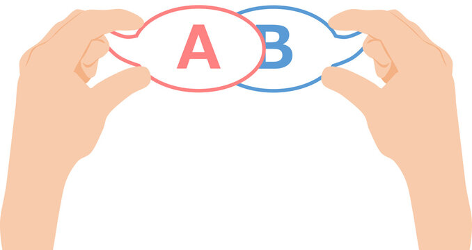 どれがいいか選択するイラスト	
