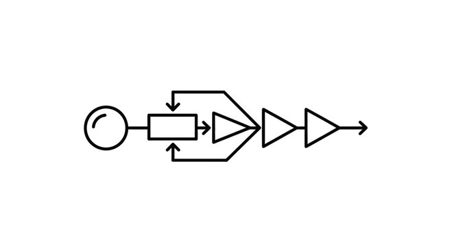 Abstract Flow Diagram: Process, Stages, and Progression