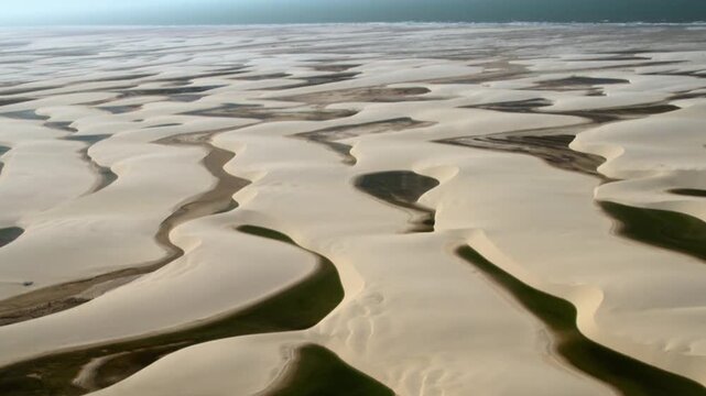 flight over sand dunes Brasil
