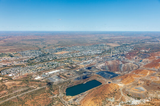 Aerial view of Mount Isa
