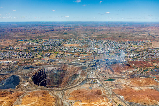 Aerial view of Mount Isa