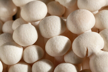 enoki mushroom macro closeup detail