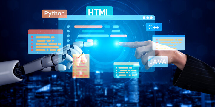 AI artificial intelligence assists software development through smart coding tools, virtual assistant debugging, and intelligent automation in digital product creation. Vouch