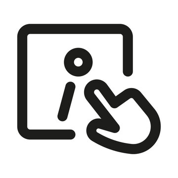 More Info Line Icon. Professional minimalist symbol designed as a premium vector line icon for additional details, information, and data