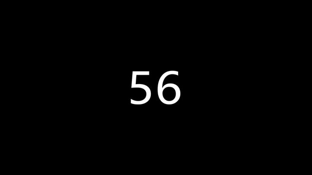 0 to 57 countdown loading animation background. and creating a stunning 4k video.