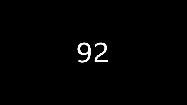 0 to 93 countdown loading animation background. and creating a stunning 4k video.