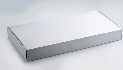 Naklejka premium Blank White Cardboard Box Template For Packaging Design
