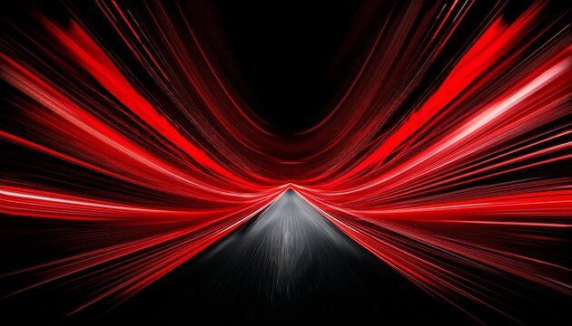 Racing Spirit Bold Red Lines On Black Background Dynamic Abstract Desktop Wallpaper