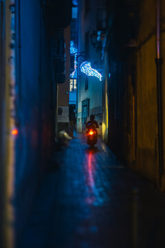 SALERNO, ITALY CHRISTMAS LIGHTS DECORATIONS