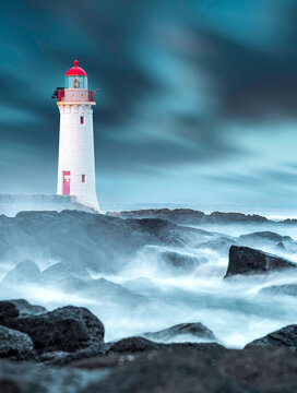 Stormy day at Port Fairy lighthouse