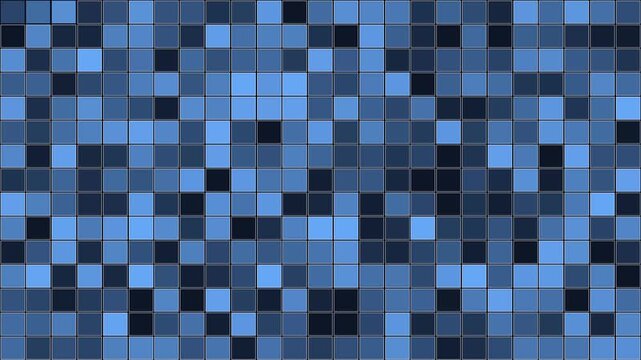 Financial heatmap with a grid of changing intensity cells