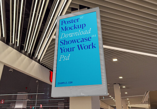 Digital Poster PSD Mockup