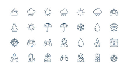 Weather icons and gamepad illustrations © Grace