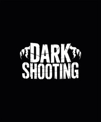 Dark Shooting Text Graphic with Claw Marks on Black Background