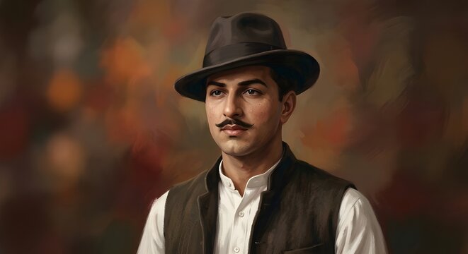 Bhagat Singh Digital Painting Portrait