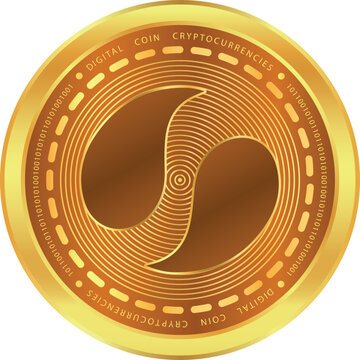 lista dao-lista cryptocurrency logos illustrations on abstract background. 3d illustrations.