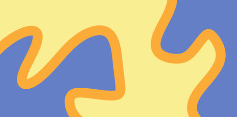 Bold contrast vector illustration background. Strong sweeping shapes with high contrast colors delivering striking abstract composition perfect for attention grabbing visuals and creative digital artw © High