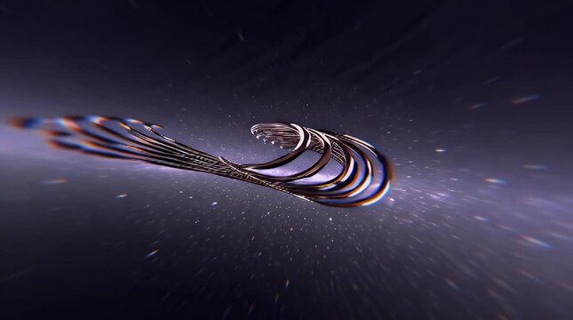 Abstract swirling vortex of light and color a mesmerizing digital art creation evoking motion energy and futuristic technology for backgrounds and design elements
